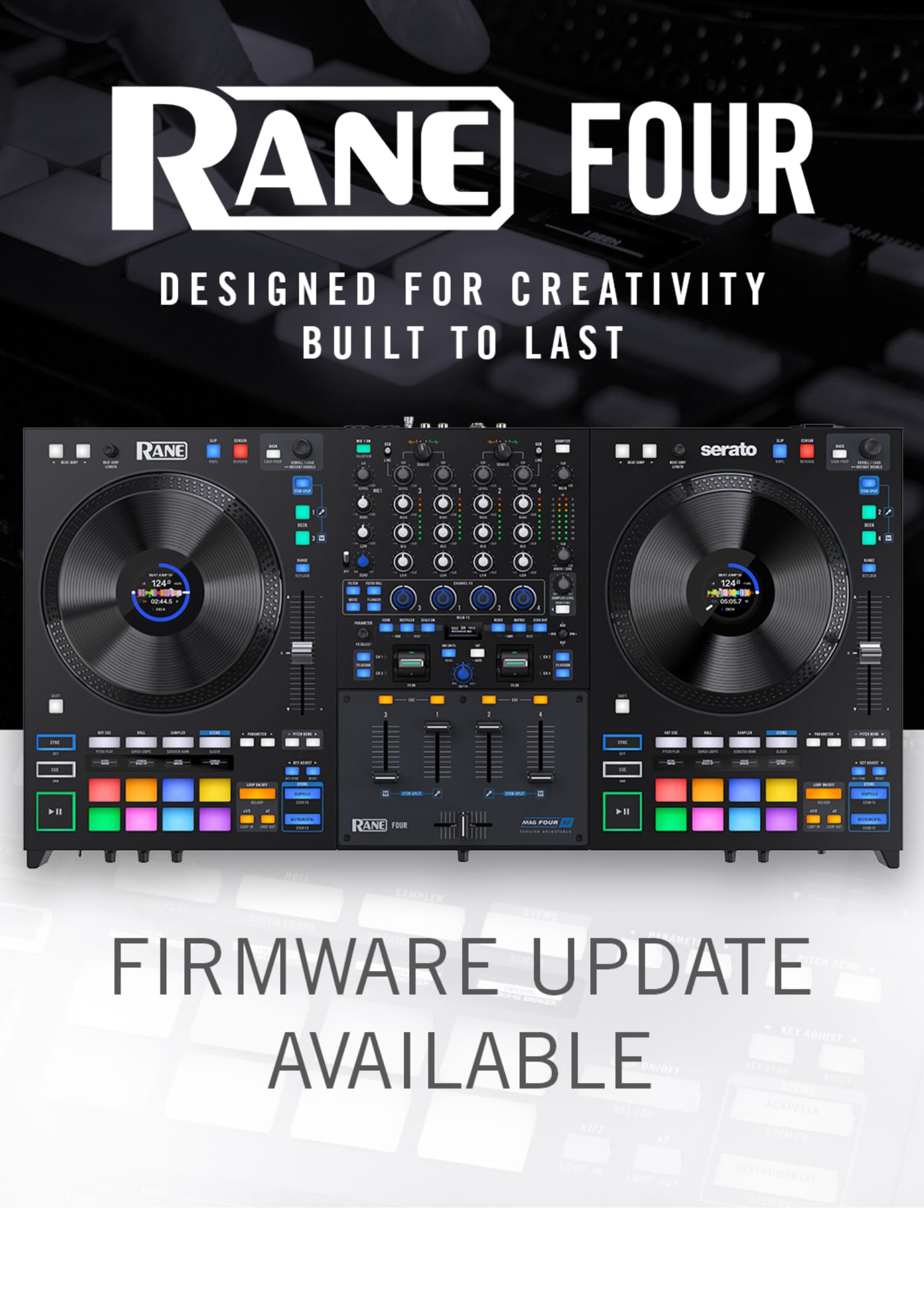 RANE FOUR Firmware Update Version 1.7.0.5